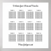 12台スタイリッシュ表結婚座図ポスター ポスター (正面)