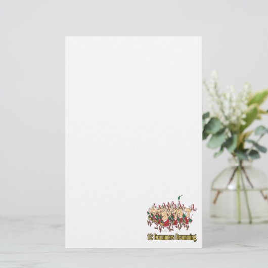 12名のドラマーが12日目のドラミング 便箋 (スタンド正面)