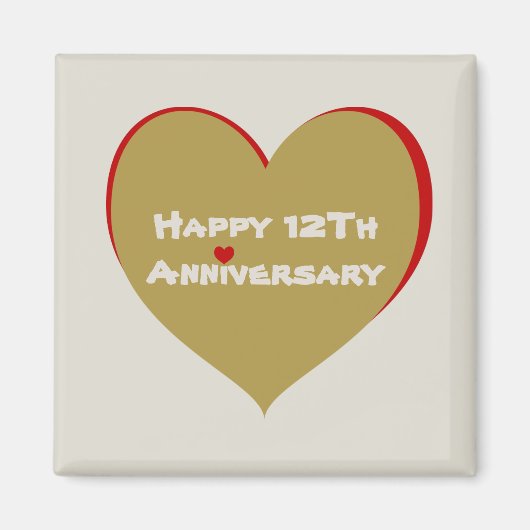 12周年おめでとう マグネット (正面)