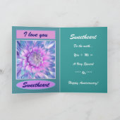 12周年を迎える妻へ カード (内部)