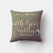 12周年結婚のジェイドとペニー クッション (裏面)