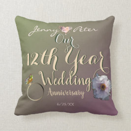 12周年結婚のジェイドとペニー クッション