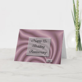 12周年結婚記念日おめでとう カード