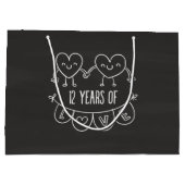 12周年記念ギフトチョークハート ラージペーパーバッグ (裏面)