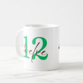 12周年記念パーソナライズ コーヒーマグカップ (正面左)