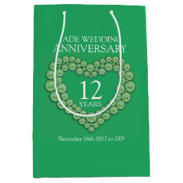 12周年記念写真結婚抱き枕 ミディアムペーパーバッグ