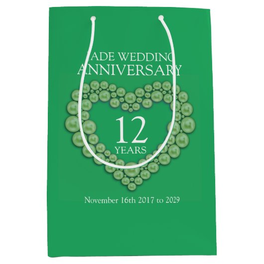 12周年記念写真結婚抱き枕 ミディアムペーパーバッグ