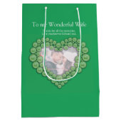 12周年記念写真結婚抱き枕 ミディアムペーパーバッグ (裏面)