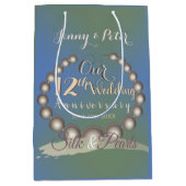 12周年記念結婚黒真珠 ミディアムペーパーバッグ (正面)