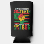 12回解放の日ブラックアメリカン自由 スリム缶クーラー (正面)