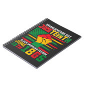 12回解放の日ブラックアメリカン自由 ノートブック (左側)