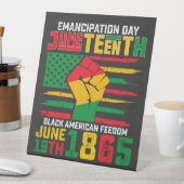 12回解放の日ブラックアメリカン自由 台座サイン (インサイチュ)