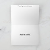 12夜のペンギンカード サンキューカード (内部)