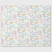 12威厳がある誕生日ギフト包装紙 ラッピングペーパー (フラット)