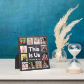 12家族の写真これは米国の引用文Chalkboard フォトプラーク (インサイチュ)