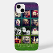 12平方instagramフォトコラージュカラフルデザイン Case-Mate iPhoneケース (裏面)