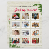 12年のレビュー聖降誕祭12日の写真を編集可能 シーズンカード (正面/裏面)