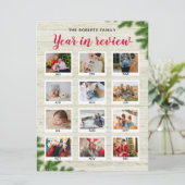 12年のレビュー聖降誕祭12日の写真を編集可能 シーズンカード (スタンド正面)