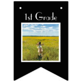 12年制学校写真卒業写真校 バンティングフラッグ (第3の旗)