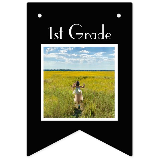 12年制学校写真卒業写真校 バンティングフラッグ (第3の旗)