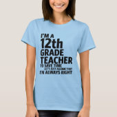 12年生の先生 Tシャツ (正面)