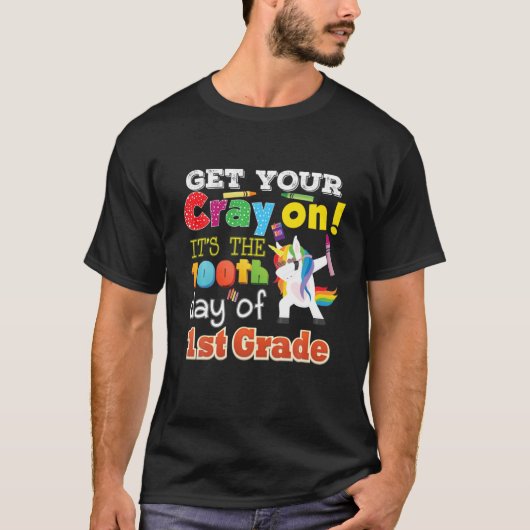 12年生の100日目にCrayを取得 Tシャツ (正面)