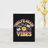 12年生Vibes12年生先生Kid戻る カード (黄色い花)