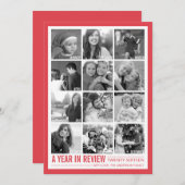 12年目のフォトコラージュホリデーカード シーズンカード (正面/裏面)