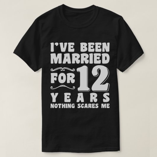 12年目の結婚記念日 Tシャツ (デザイン正面)