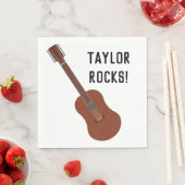 12弦ギターパーソナライズされたパーティーナプキン スタンダードランチョンナプキン (インサイチュ)