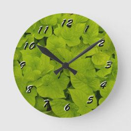 12数値選択から選択する文字時計 ラウンド壁時計