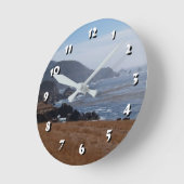 12数値選択 – ロッキー海岸時計 ラウンド壁時計 (傾斜)