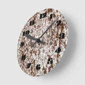 12数値選択Brn Marble Clockから選択 ラウンド壁時計 (傾斜)