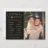 12日おもしろいのコロナフォト金ゴールドブラック シーズンカード (正面)