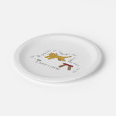 12日のカタマス10ローズ·ア·リープ·クリスマス ペーパープレート (アングル)