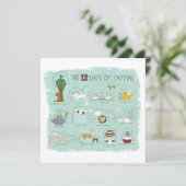 12日のカトマスがミントのフォトクリスマスカードに シーズンカード (スタンド正面)