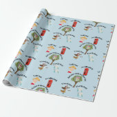 12日のクリスマスおもしろい漫画パン ラッピングペーパー (アンロールド)