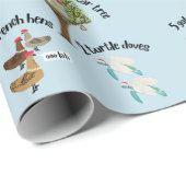 12日のクリスマスおもしろい漫画パン ラッピングペーパー (ロールコーナー)