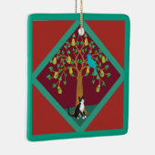 12日のクリスマスと猫1日目 セラミックオーナメント (右)