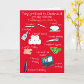 12日のクリスマスとCOVIDカード カード (黄色い花)