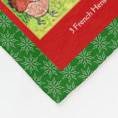 12日のクリスマスのかわいい動物 フリースブランケット (角)