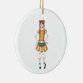 12日のクリスマスのオーナメント12のドラマーのドラムをたたくこと セラミックオーナメント (右)