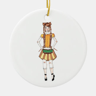 12日のクリスマスのオーナメント12のドラマーのドラムをたたくこと セラミックオーナメント