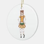 12日のクリスマスのオーナメント12のドラマーのドラムをたたくこと セラミックオーナメント (左)