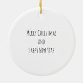 12日のクリスマスのオーナメント12のドラマーのドラムをたたくこと セラミックオーナメント (裏面)