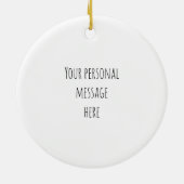 12日のクリスマスのオーナメント-主跳躍する10 セラミックオーナメント (裏面)