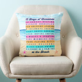 12日のクリスマスのビーチ クッション