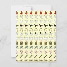 12日のクリスマスの招待状 招待状