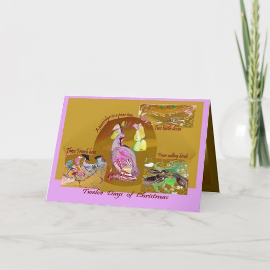 12日のクリスマスの挨拶状 シーズンカード (正面)