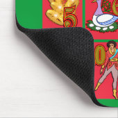 12日のクリスマスのTシャツ、服装、ギフト マウスパッド (コーナー)